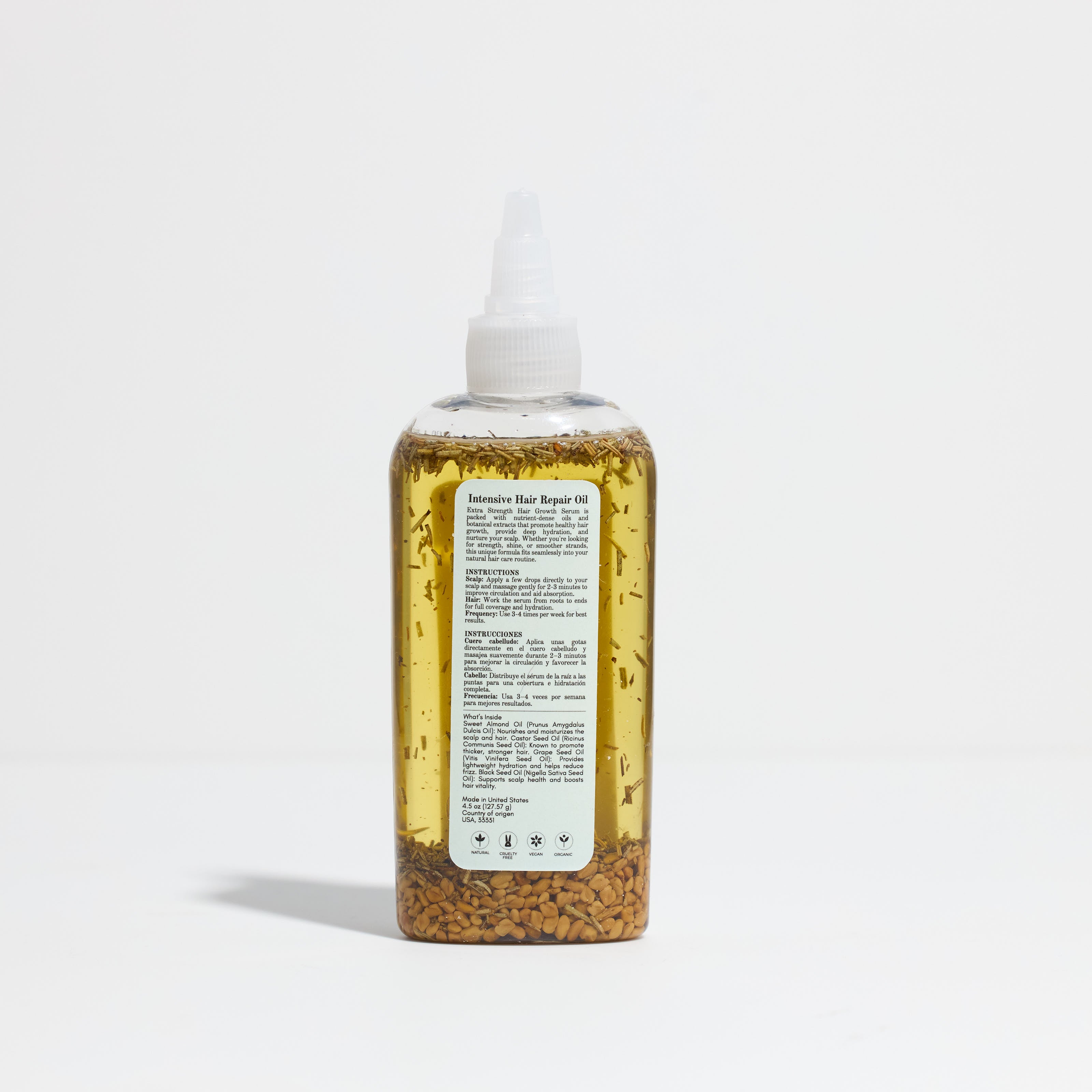 Aceite para el crecimiento del cabello